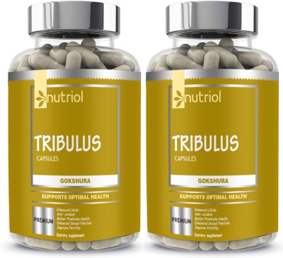 Nutriol Tribulus Terrestris Natural Testosterone Booster (Gokshura) (G43) Premium(120 Capsules)