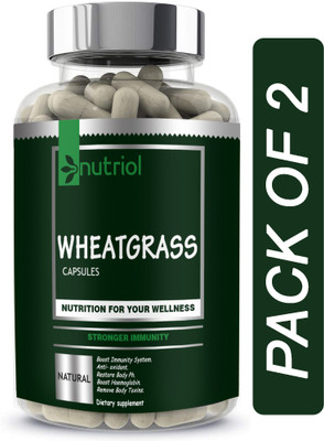 Nutriol Wheatgrass 800 mg Capsules (B50) Advanced(2 x 60 Capsules)