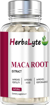 HERBALYTE Maca Root Capsules Enriched with Maca Root Extract for Men (H30) Premium(60 No)