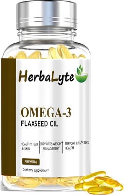 HERBALYTE Pro Flaxseed extract capsules Omega 369 (H18) Pro(60 Capsules)