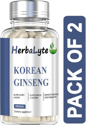 HERBALYTE Korean Gingseng for Men & Women (B27) Pro(2 x 60 Capsules)