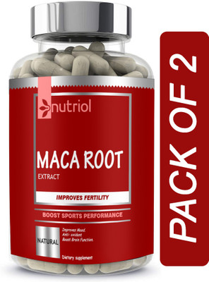Nutriol Maca Root Capsules Enriched with Maca Root Extract for Men (B30) Advanced(2 x 60 Capsules)