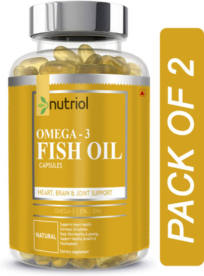 Nutriol Advanced Fish Oil (Triple Strength) With 1000Mg Omega 3 (B15) Advanced(2 x 60 Capsules)