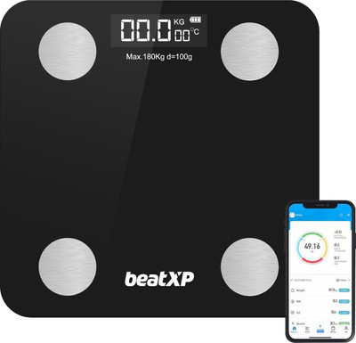 beatXP Smart BMI Weighing Scale(Black)