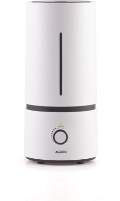 AGARO Caspian Cool Mist Ultrasonic Humidifier, Super Quiet, Auto Shut Off Room Air Purifier(White)