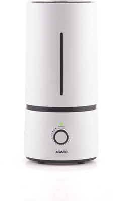 AGARO Caspian Cool Mist Ultrasonic Humidifier, Super Quiet, Auto Shut Off Room Air Purifier (White) For Rs. 1999 @ 43 %