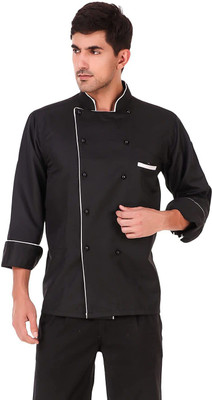 Kodenipr Club Cotton, Polyester Chef's Apron - Large(Black, Single Piece)