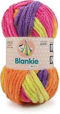 NTGS Ganga Blankie Chenille Yarn Supersoft Knitting Wool Ball, 400g Shade no -BLM011