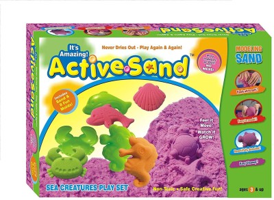 PEZYOX Active Sand Sea Creatures Play Set Modelling Clay Art and Craft