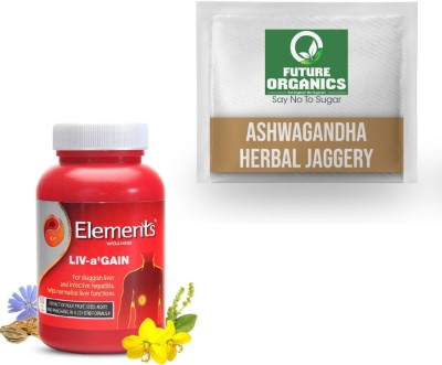 Elements WELLNESS Liv A Gain 120 Capsule with Future Organics Jaggery(Pack of 2)