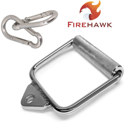 Firehawk Single D Handle with Snap Hook Carabiner Climbing. Multi-training Bar