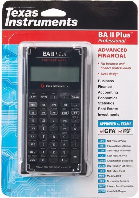 TEXAS INSTRUMENTS IIBAPRO/TBL/1A1/D Texas Instruments BA-II Plus Professional Calculator Financial  Calculator(10 Digit)