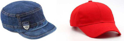 zendro Solid Sports/Regular Cap Cap(Pack of 2)