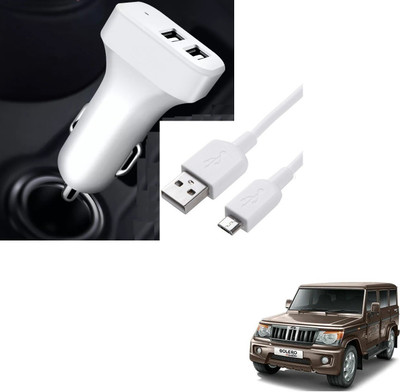 AuTO ADDiCT 20.5 W Turbo Car Charger(White, With USB Cable)
