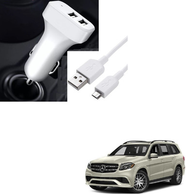 AuTO ADDiCT 20.5 W Turbo Car Charger(White, With USB Cable)