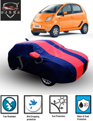 J S R Car Cover For Tata Nano (With Mirror Pockets)(Red, Blue)