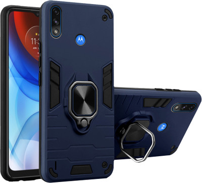 SMARTPOCKET Back Cover for Motorola Moto E7 Power(Blue, Rugged Armor, Pack of: 1)