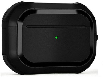 Amtrix Front & Back Case for Apple Airpods Pro(Black, Pack of: 1)