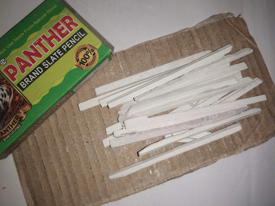 juturus Panther Thin Slate Pencils 400g Writing Chalk(40 Sticks)