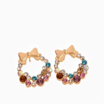 BB Fashion Trends Earrings with Gemstone Crystal, Beads Alloy Earring Set