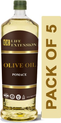 Life Extension Pomace Olive Oil , Jaitun tail ( Combo Pack Of 5 ) Olive Oil Plastic Bottle(5 x 1000 ml)