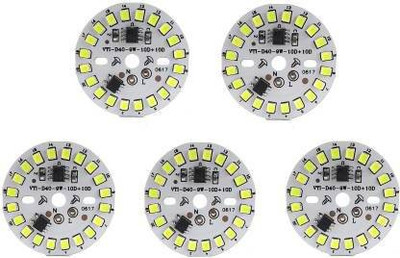 SMG 5 Pics 9 Watt WHITE Color DOB Direct On Board LED Bulb Raw Material MCPCB LED Light Electronic Hobby Kit