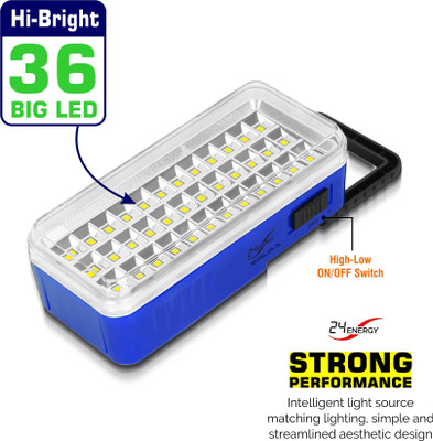 24 ENERGY Rechargeable Hi-Bright LED Lantern Electric Charging 6 hrs Torch Emergency Light(Blue)