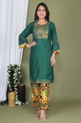 csq Women Kurta Sharara Set