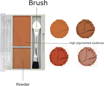 YAWI Pro Professional Eyebrow makeup Dual Mini Brows Kit with Mini Brush(BROWN)
