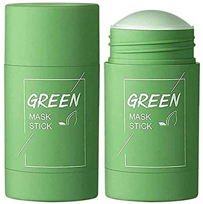 YAWI Green Mud Stick Combo face pack for all types of skin men and women(80 g)