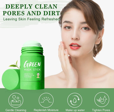 MYEONG GREEN TEA MUD STICK MASK FACE CREAM(40 g)