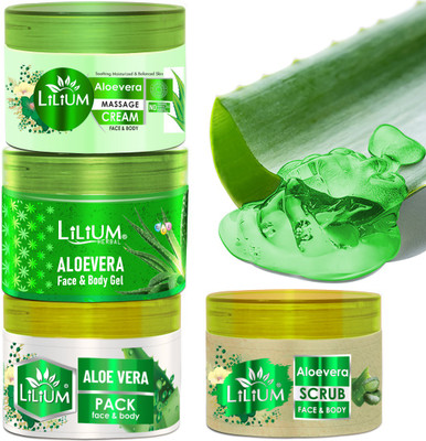 LILIUM Perfect Blend of Aloe Vera Face Pack(4 x 250 g)