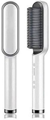 Twixxle XVI-Hair Curler Brush Hair Comb-951 VII-53DC-Hair Curler Brush Hair Comb Hair Straightener Brush(Jade White)