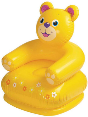 ECOM BHARAT Kid's Teddy Bear Inflatable Chair - Yellow Inflatable Sofa/ Chair(Yellow)