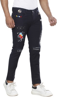 white apple jns Slim Men Black Jeans