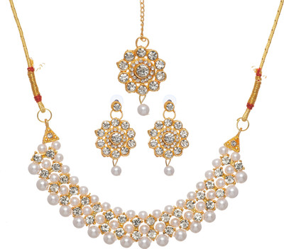 shivay Stone, Alloy Gold-plated Silver Jewellery Set(Pack of 1)