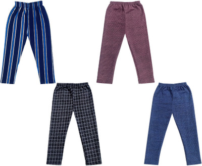 KAVYA Capri For Girls Casual Printed Polyester(Multicolor Pack of 4)