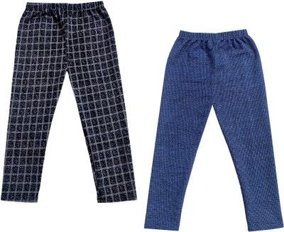 KAVYA Capri For Girls Casual Checkered Polyester(Multicolor Pack of 2)