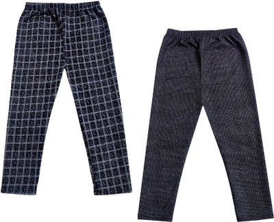 KAVYA Capri For Girls Casual Checkered Polyester(Multicolor Pack of 2)