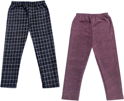 IndiWeaves Capri For Girls Casual Checkered Polyester(Multicolor Pack of 2)