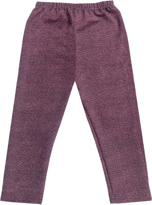 IndiWeaves Capri For Girls Casual Self Design Polyester(Brown Pack of 1)