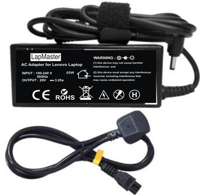 LAPMASTER IdeaPd Z560,G470,B570e 20V 3.25A Charger 65W Adapter(Power Cord Included) 65 W Adapter(Power Cord Included)