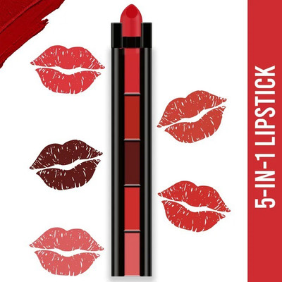 YAWI NEW 5in1 Smudge Proof & Kiss Proof Multi Color Lipstick(MULTI COLOR, 6 g)