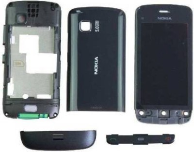 imbi Replacement Housing Body For Nokia C5-03 (Ye Phone Nahi) Front, Middle and Back, Keypad Full Panel(Black)