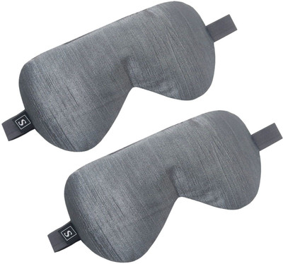 shoppax Dual Gray Combo Smooth Soft Sleeping Mask Eye Shade(Gray)