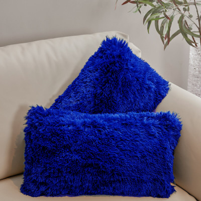 PICKKART Microfibre Solid Sleeping Pillow Pack of 2(Royal Blue)