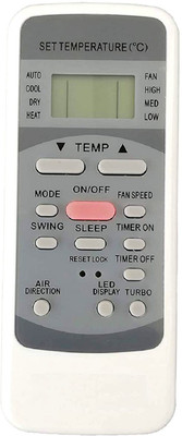 BhalTech 78 Compatible for  VIDEOCON AC Remote Controller(White)