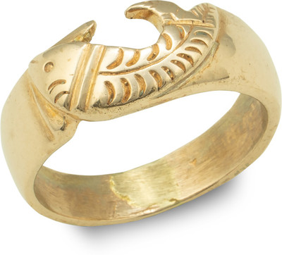 Naveen metal works Panchaloha/Impon ring for Men and Women - Fish Alloy Ring