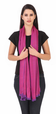 FWC FILL WITH COLOURS Striped Viscose, Cotton Viscose Blend Women Fancy Scarf
