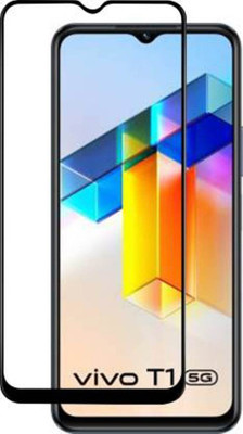 DMJHP Edge To Edge Tempered Glass for Vivo T1 5G(Pack of 1)